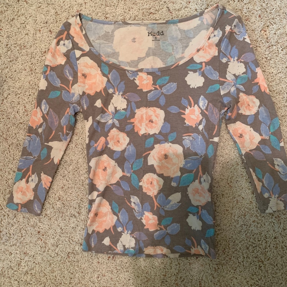 Junior's Mudd 3/4 Sleeve Top